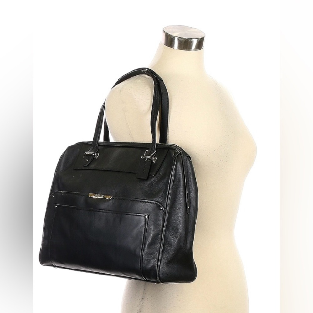 Coach factory black leather bag